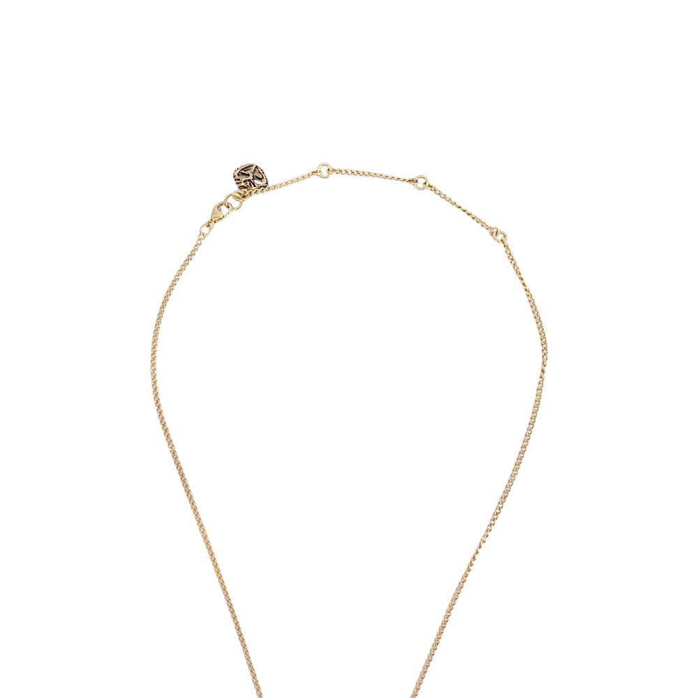 VIRGINS SAINTS & ANGELS VSA Maddie Rosary Necklace in Topaz & Gold - Picture 8 of 9